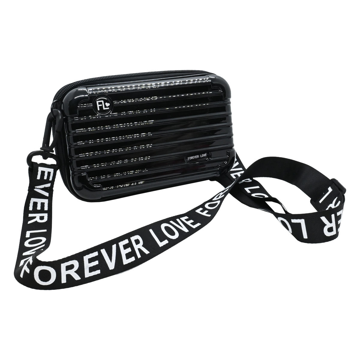 Bolso Pequeño Rigido Impermeable - Negro