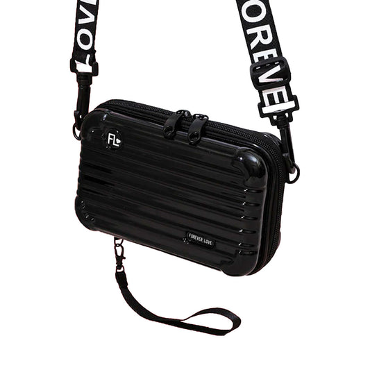 Bolso Pequeño Rigido Impermeable - Negro